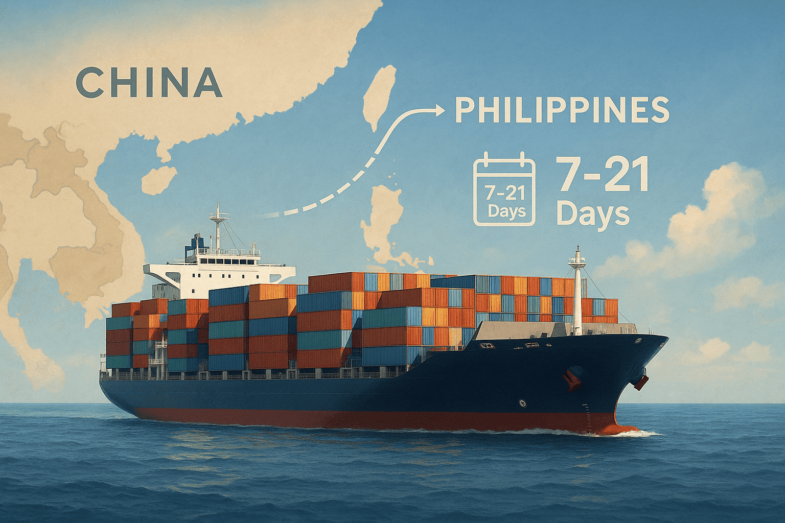 Sea freight from China to the Philippines