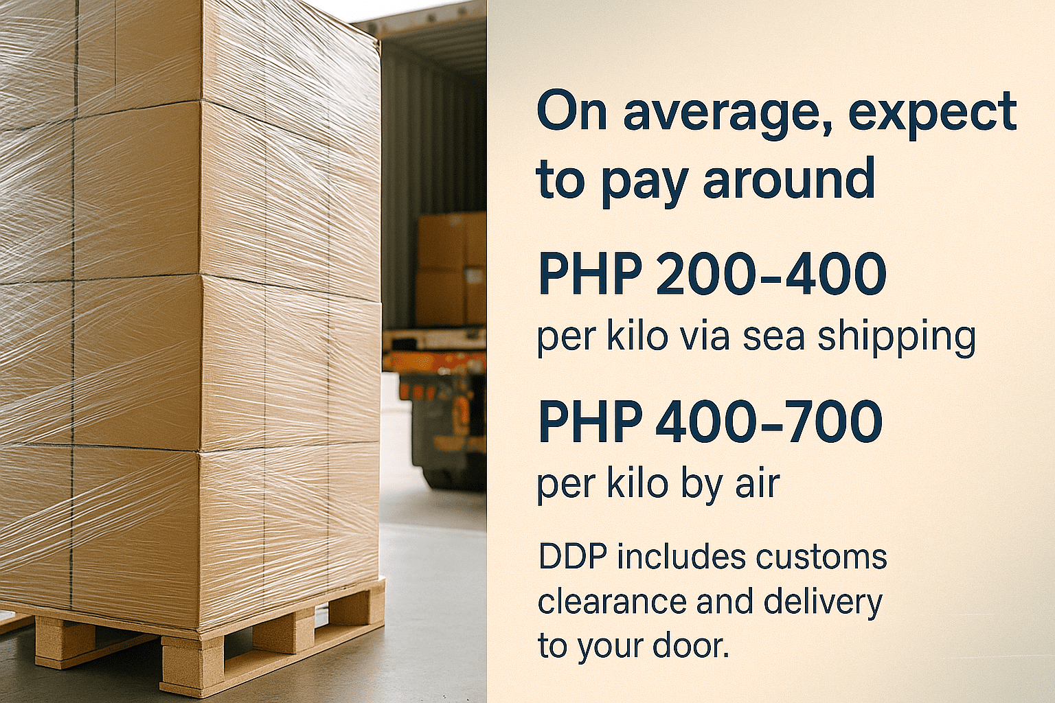 Taobao to PH shipping rates