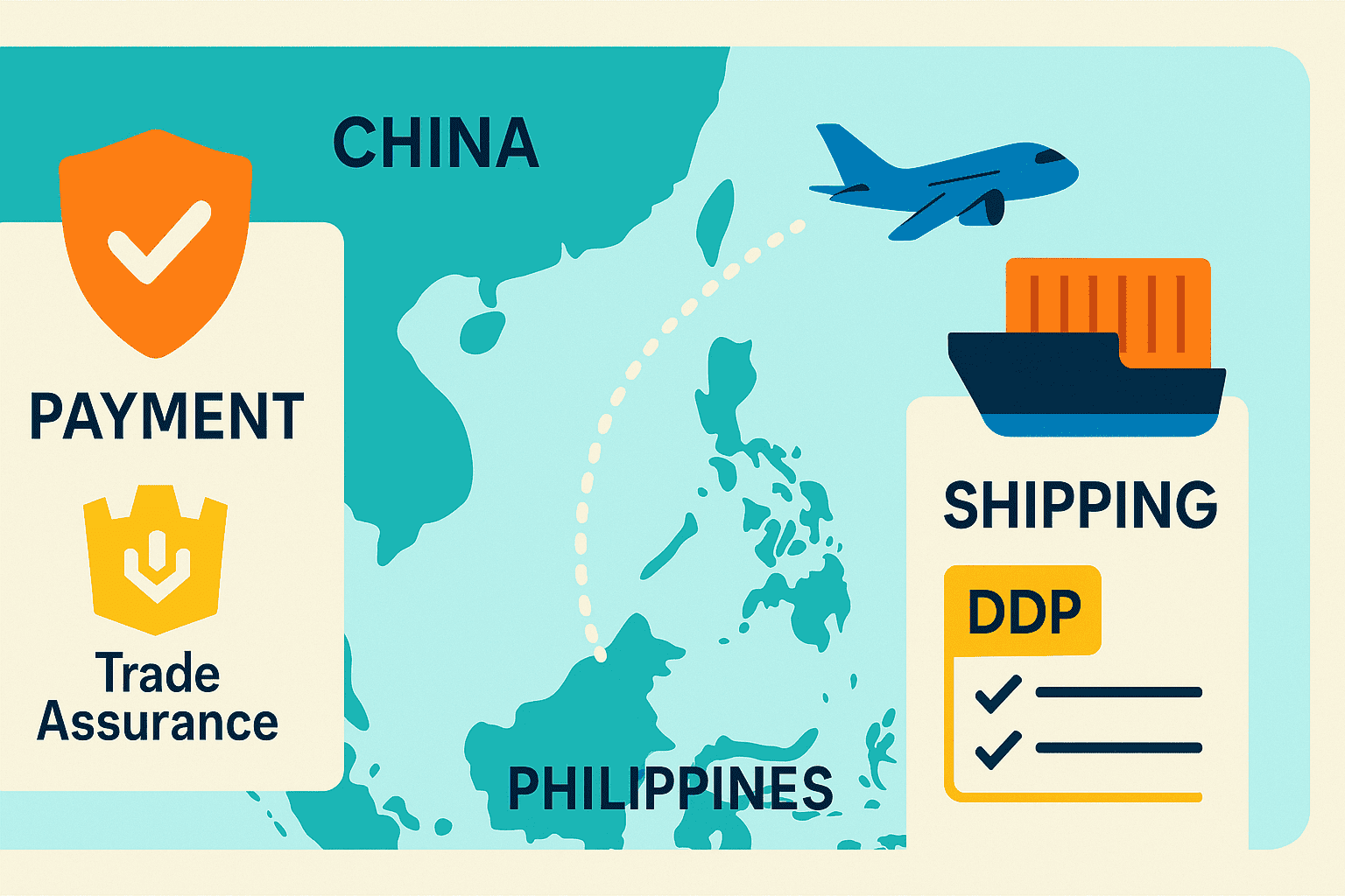Payment and Shipping from Alibaba