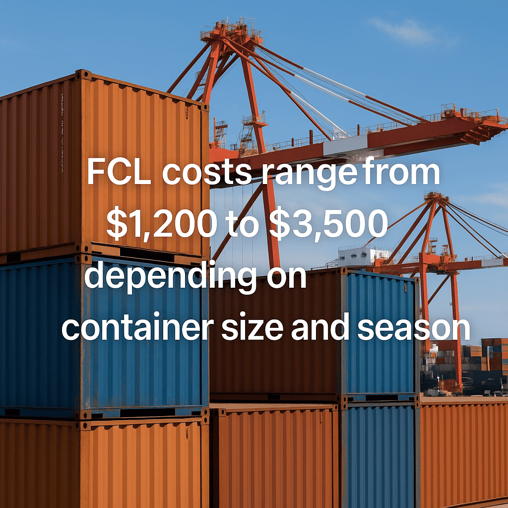 FCL container loading in Guangzhou