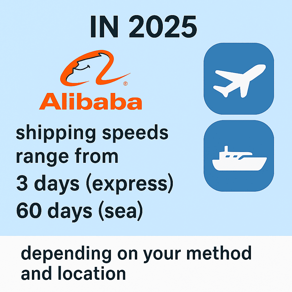 Alibaba shipping time infographic