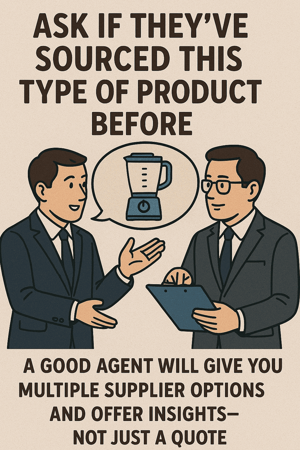selecting sourcing agent