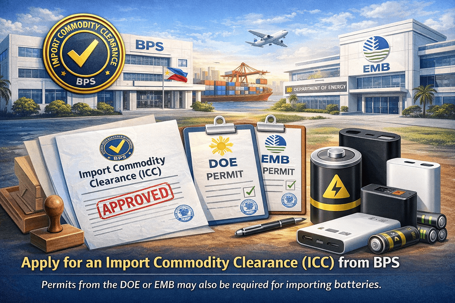 battery import license