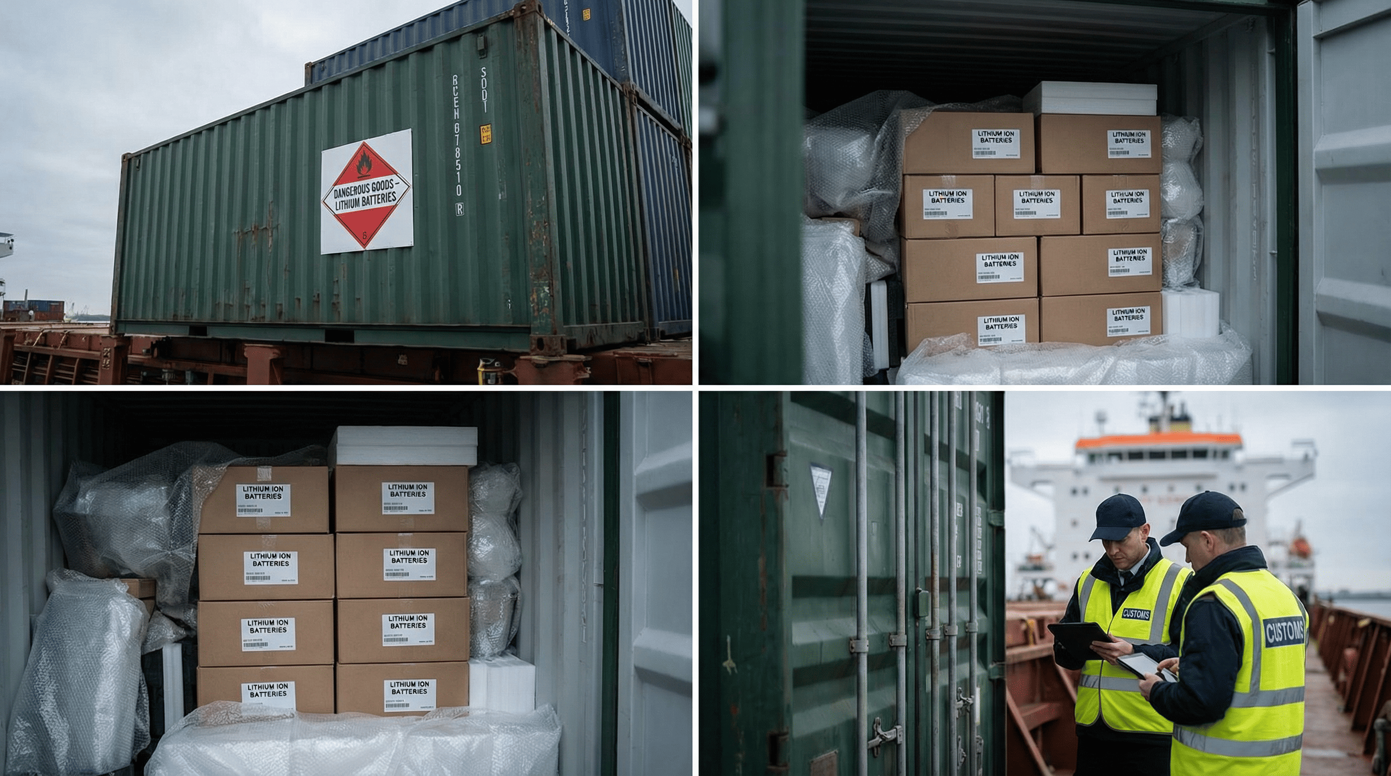lithium battery shipping container